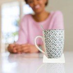 10 White Ceramic Tiles for DIY Art Projects