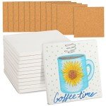 White Ceramic Shower Floor Tiles - 12 Pack