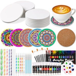 Round Ceramic Shower Floor Tiles - 35 Pcs, White