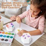 Zopeal Hexagon Ceramic Tiles for DIY Crafts