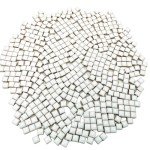 500PCS White Square Ceramic Mosaic Tiles