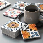 10pcs 4"x4" Blank Ceramic Craft Tiles