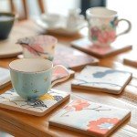 10pcs 4"x4" Blank Ceramic Craft Tiles