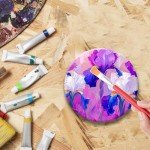 24 Pack 4x4 Inch Round Ceramic Craft Tiles