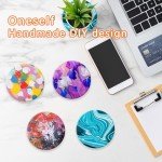 24 Pack 4x4 Inch Round Ceramic Craft Tiles