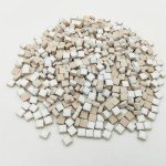 500PCS White Square Ceramic Mosaic Tiles