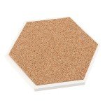 White Hexagon Ceramic Tiles for Crafts – 32 Pack