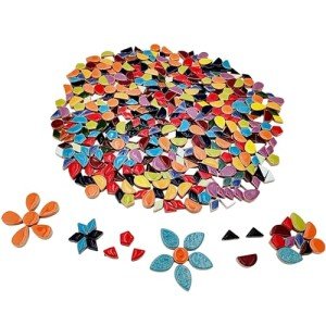 Random Color Ceramic Mosaic Tiles for DIY Projects
