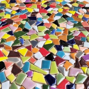 Irregular Ceramic Mosaic Tiles for Craft Projects