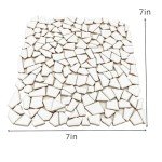 White Irregular Ceramic Mosaic Tiles for Crafts