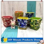 White Mosaic Tiles for DIY Craft and Decor