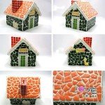 White Mosaic Tiles for DIY Craft and Decor