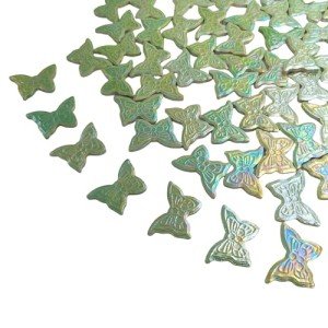 Rainbow Butterfly Ceramic Mosaic Tiles for DIY Decor