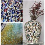 Raindrop-Shaped Mosaic Tiles for DIY Crafts