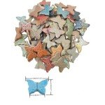 Rainbow Butterfly Ceramic Mosaic Tiles for DIY Decor