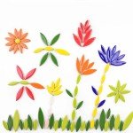 Colorful Petal Ceramic Mosaic Tile Set