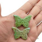 Rainbow Butterfly Ceramic Mosaic Tiles for DIY Decor