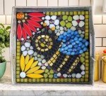 Flower Mosaic Tiles for DIY Crafts and Decoration