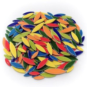 Assorted Ceramic Mosaic Tiles for Crafts