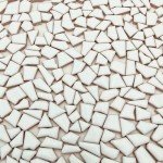 White Mosaic Tiles for DIY Craft and Decor