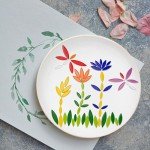 Green Petal Mosaic Tiles for DIY Crafts