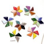 Random Color Ceramic Mosaic Tiles for DIY Projects