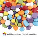 Flower Mosaic Tiles for DIY Crafts and Decoration