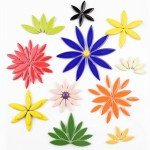 Colorful Petal Ceramic Mosaic Tile Set