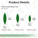 Green Petal Mosaic Tiles for DIY Crafts
