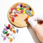 Random Color Ceramic Mosaic Tiles for DIY Projects