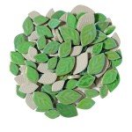 Iridescent Green Mosaic Tiles for DIY Projects