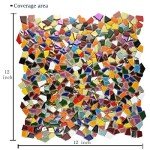 Vibrant Broken Ceramic Mosaic Tiles - 2 Pounds