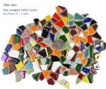 Vibrant Broken Ceramic Mosaic Tiles - 2 Pounds