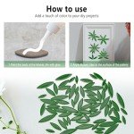 Green Petal Mosaic Tiles for DIY Crafts