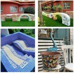 50 White Mosaic Tiles for Craft Projects