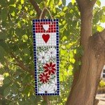 White Petal Ceramic Mosaic Tiles for Crafts