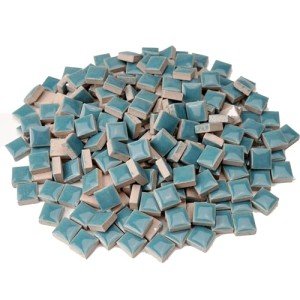 Colorful Turquoise Ceramic Mosaic Tiles - 200 Pieces
