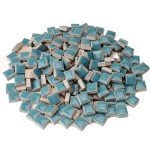 Colorful Turquoise Ceramic Mosaic Tiles - 200 Pieces