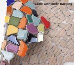 Vibrant Broken Ceramic Mosaic Tiles - 2 Pounds
