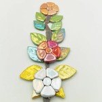 Iridescent Green Mosaic Tiles for DIY Projects