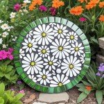 White Petal Ceramic Mosaic Tiles for Crafts