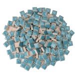 Colorful Turquoise Ceramic Mosaic Tiles - 200 Pieces