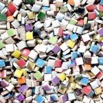 Brueyart 100-Piece Square Mosaic Tile Set