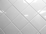 Glossy White 4x4 Ceramic Subway Shower Tile