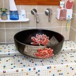 Brueyart 100-Piece Square Mosaic Tile Set