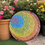 Iridescent Glass Mosaic Tiles for DIY Crafts