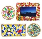 Tiny Mosaic Shower Floor Tiles - Mixed Colors