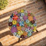 Green Petal Mosaic Tiles for Craft Projects