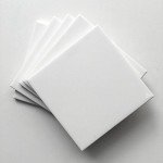 Glossy White 4x4 Ceramic Subway Shower Tile