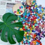 LITMIND Irregular Crystal Glass Mosaic Tiles